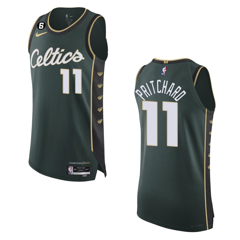 Men's Boston Celtics Payton Pritchard #11 City Edition 2022-23 Green Jersey 2401NPAL